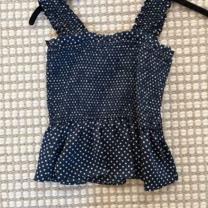 The Fifth Label Navy Polka Dot Tank Top